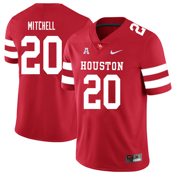 2018 Men #20 Davion Mitchell Houston Cougars College Football Jerseys Sale-Red